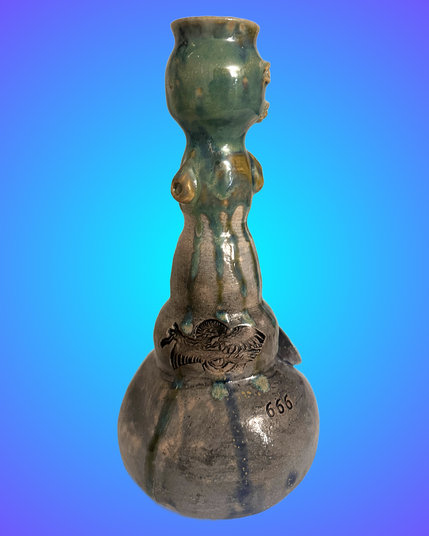 Large Dragon Tattoo Bubbler