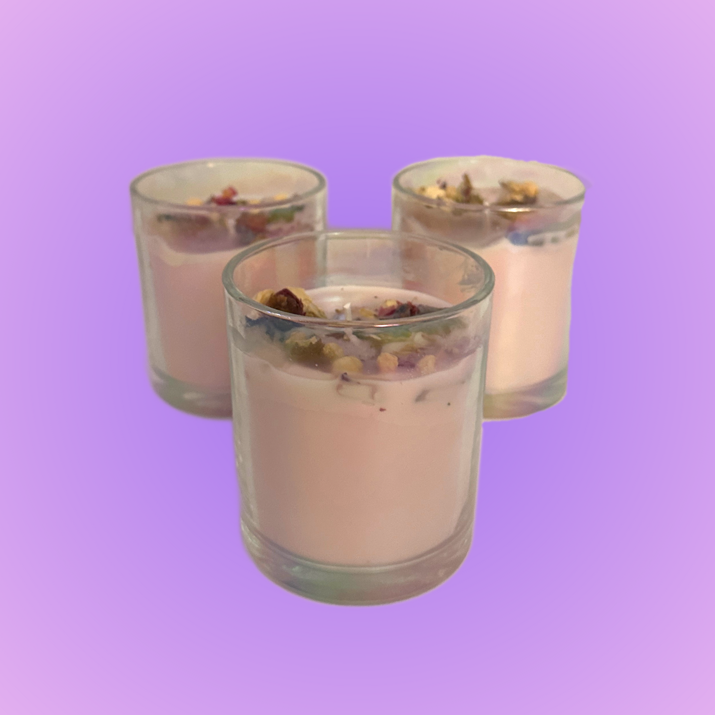 Iridescent Dressed Container Candles (Includes Lid)